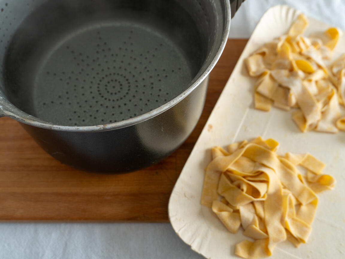 Pasta alla rana pescatrice - passo 5