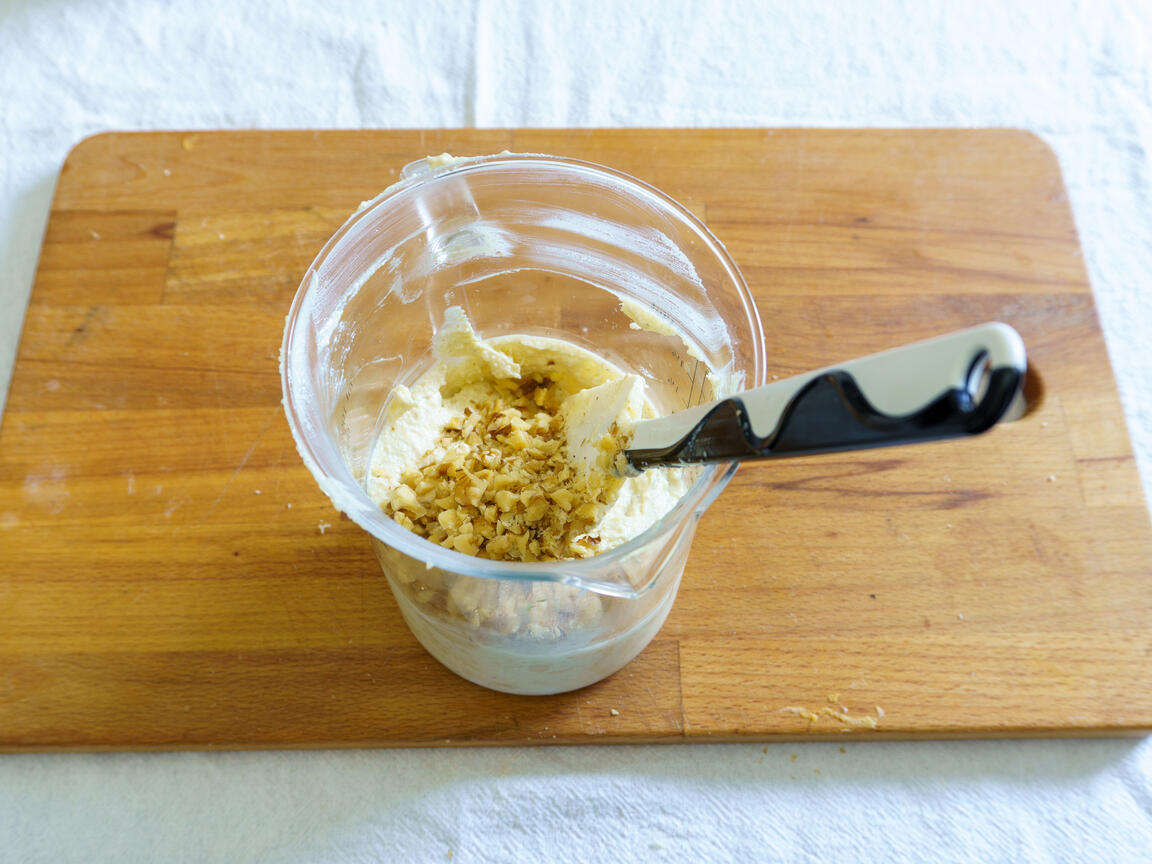 Pesto di ricotta e noci - passo 4