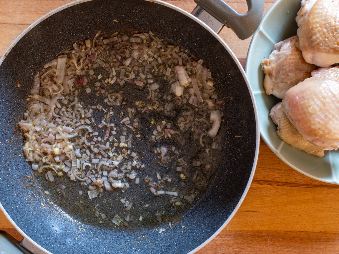 Pollo ai funghi - passo 2