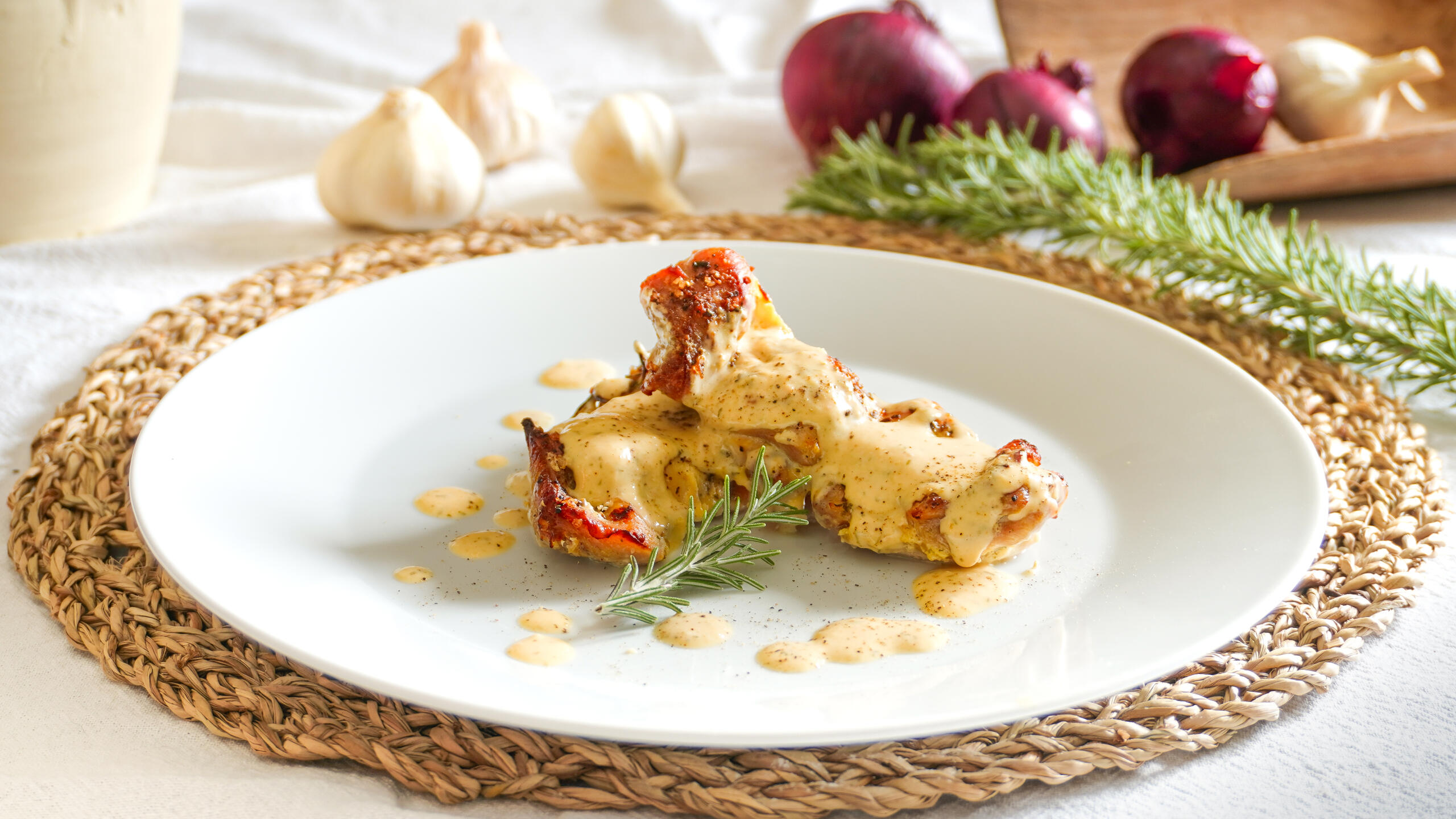 Pollo alla senape e yogurt