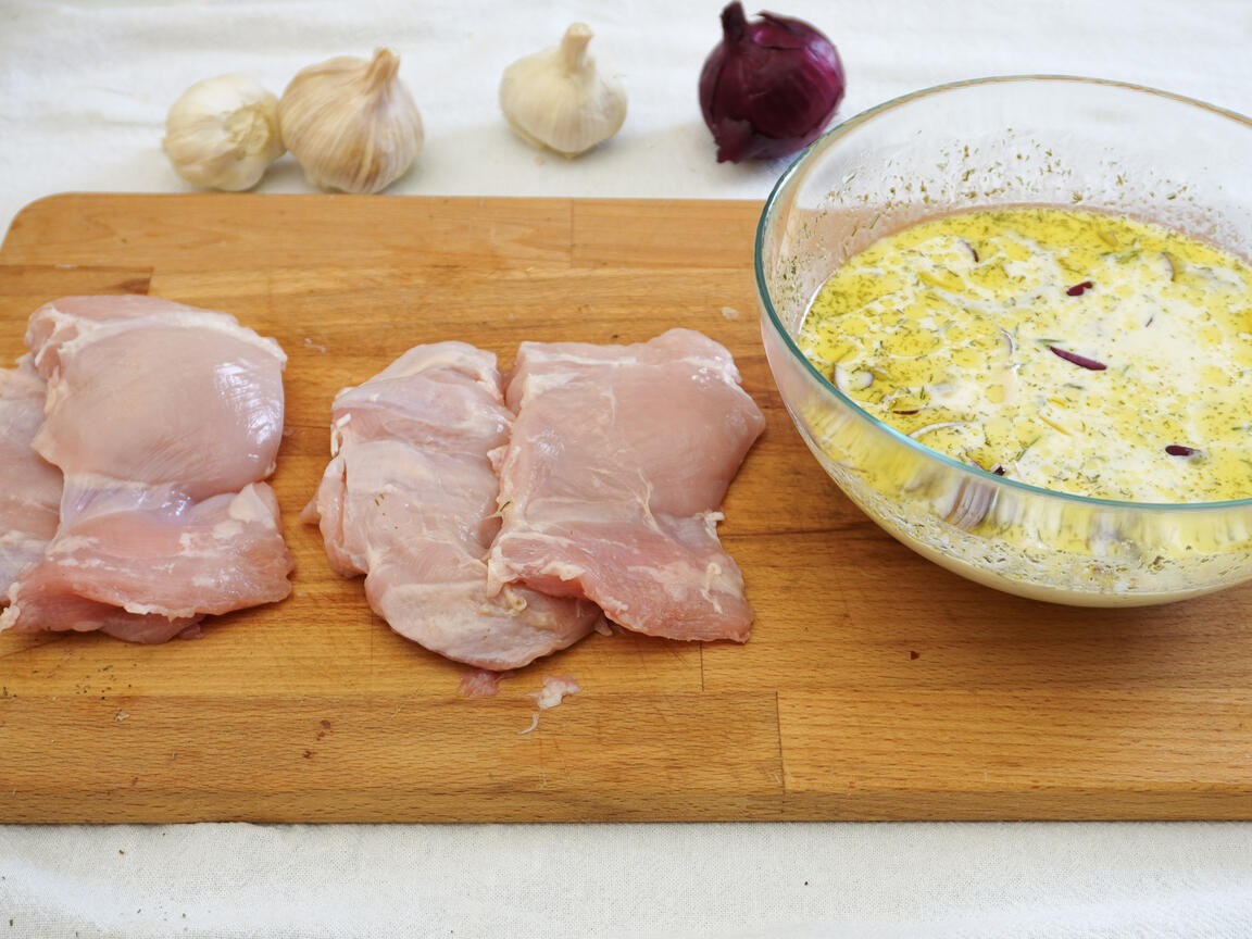 Pollo alla senape e yogurt - passo 2
