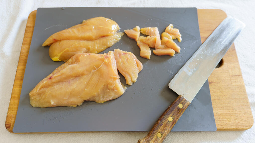 Pollo alle mandorle - passo 2