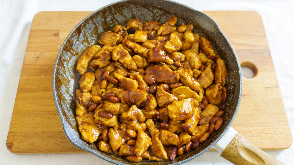 Pollo alle mandorle - passo 6