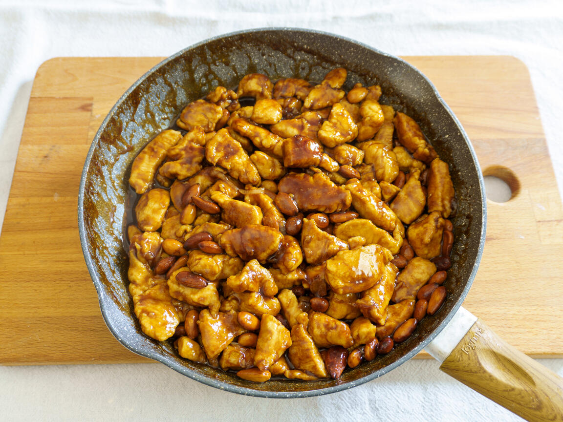 Pollo alle mandorle - passo 6