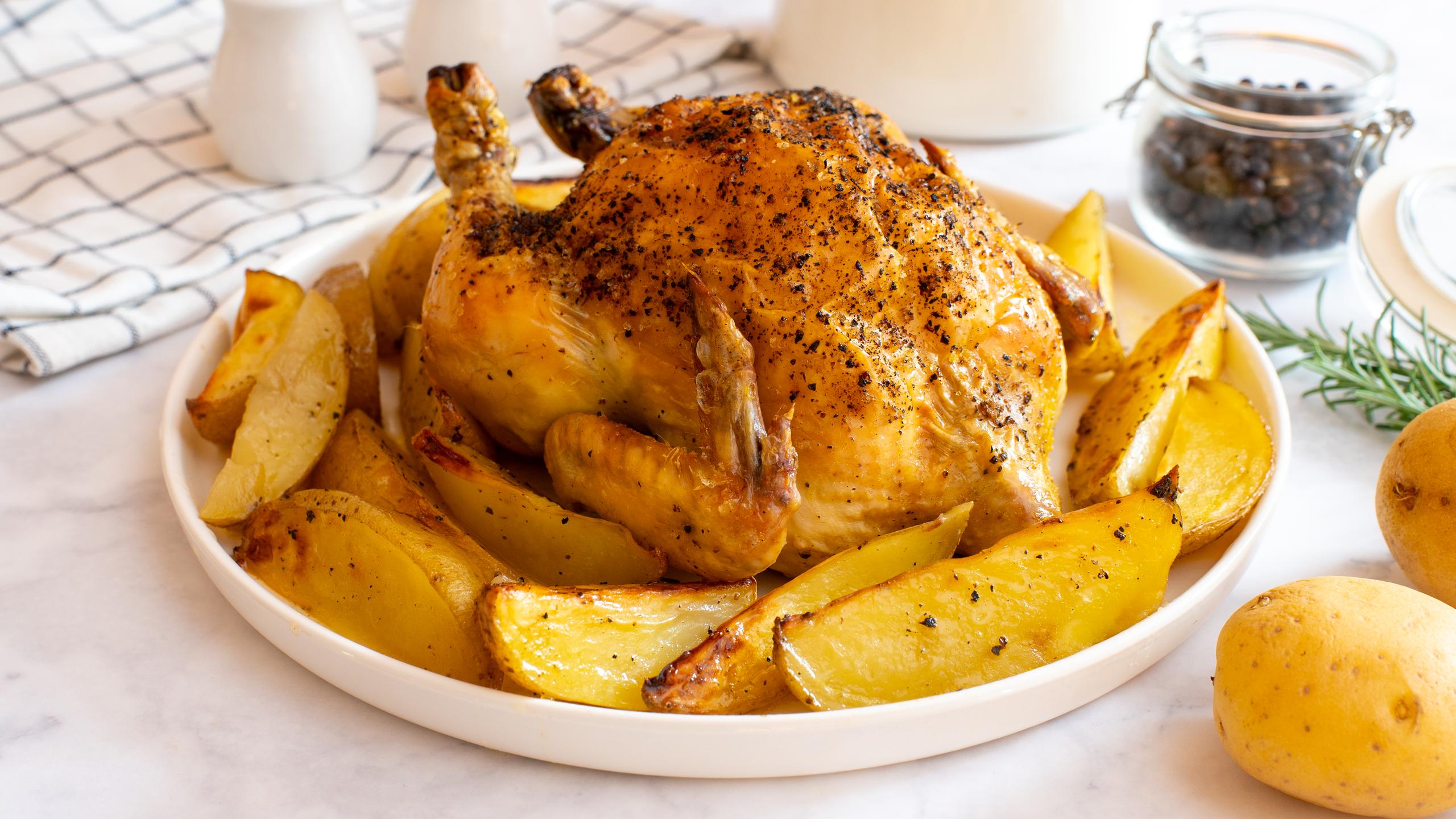 Pollo arrosto con patate