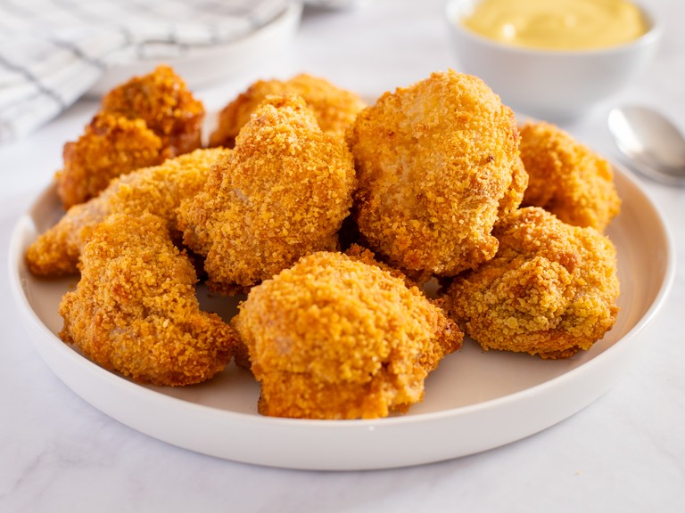 Pollo impanato in friggitrice ad aria