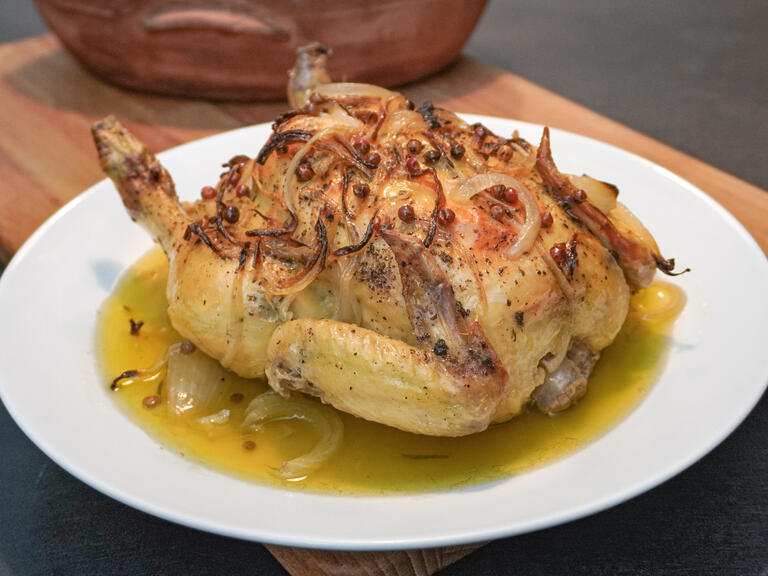 Pollo in terracotta
