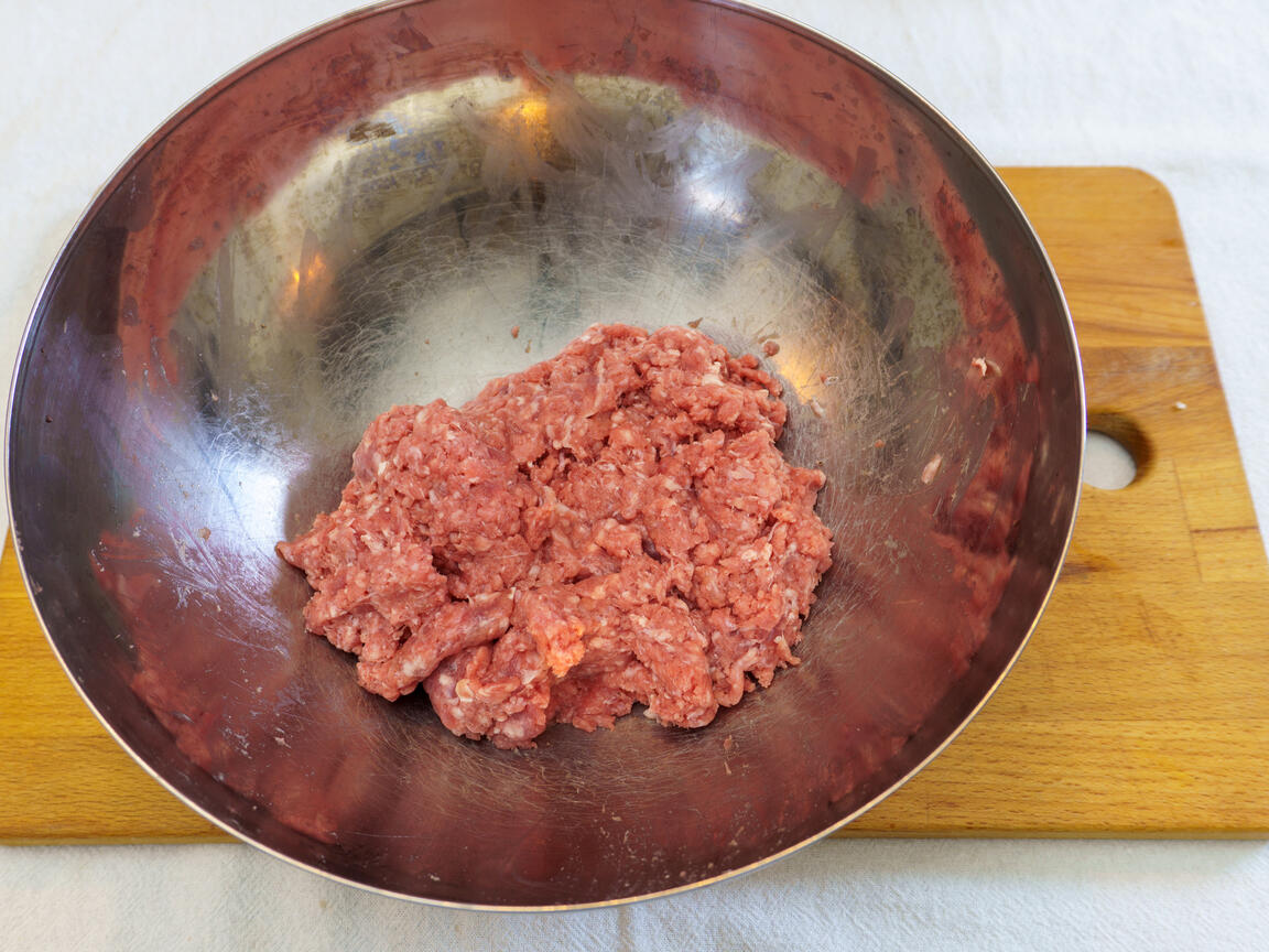 Polpette di carne fritte - passo 2