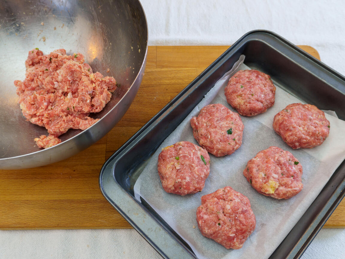Polpette di carne fritte - passo 4