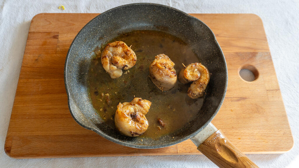 Rana pescatrice al brandy