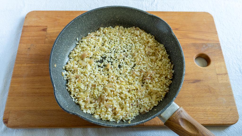 Risotto al gorgonzola e prosciutto