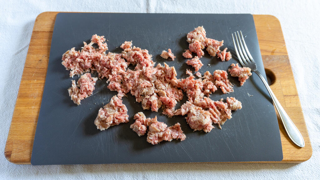 Risotto alla salsiccia - passo 1