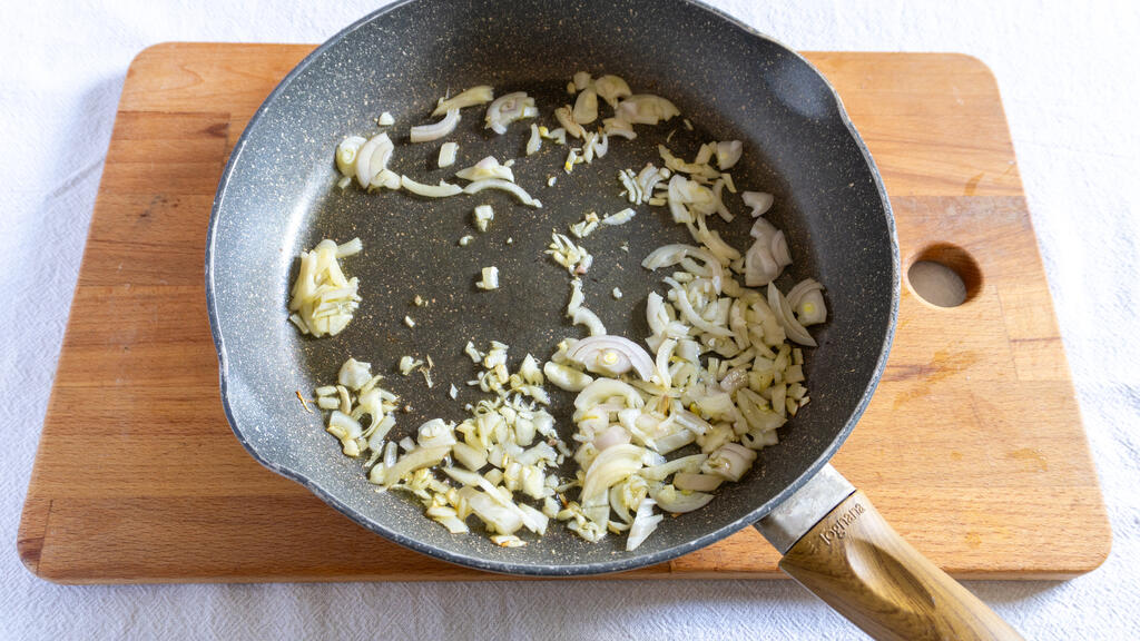 Risotto alla salsiccia - passo 2