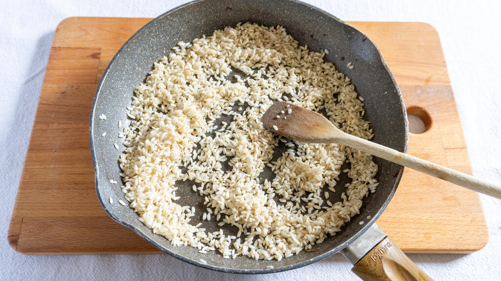 Risotto alla salsiccia - passo 5