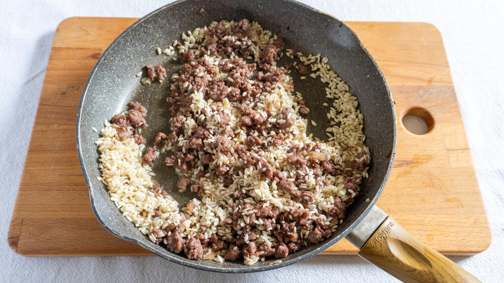 Risotto alla salsiccia - passo 6