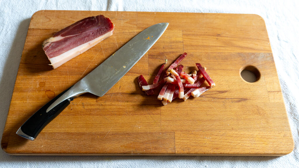 Risotto con zucca speck e taleggio - passo 2