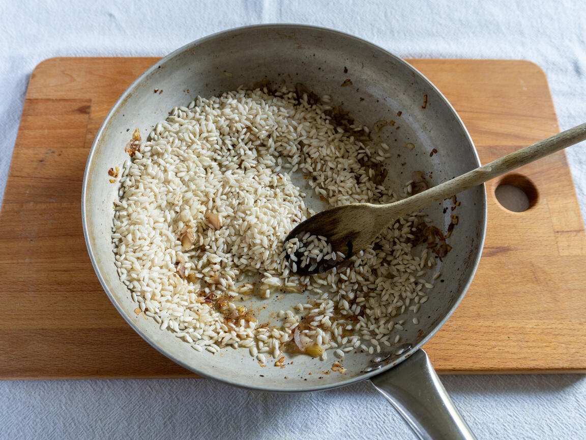 Risotto guanciale e zucchine - passo 4