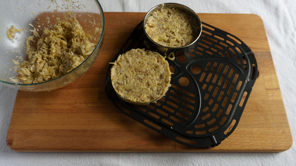 Rösti di patate in friggitrice ad aria - passo 5