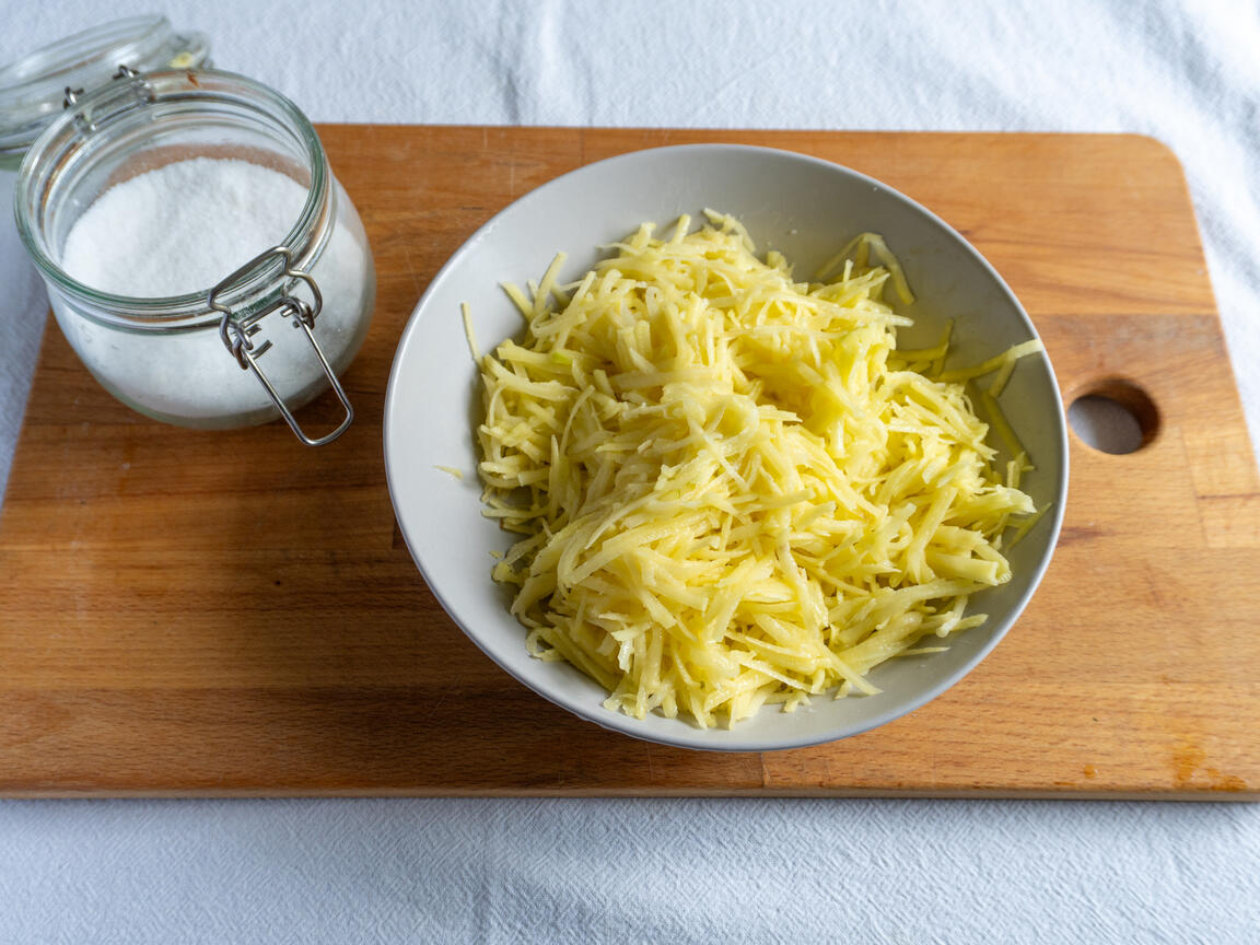 Rösti di patate in friggitrice ad aria - passo 2