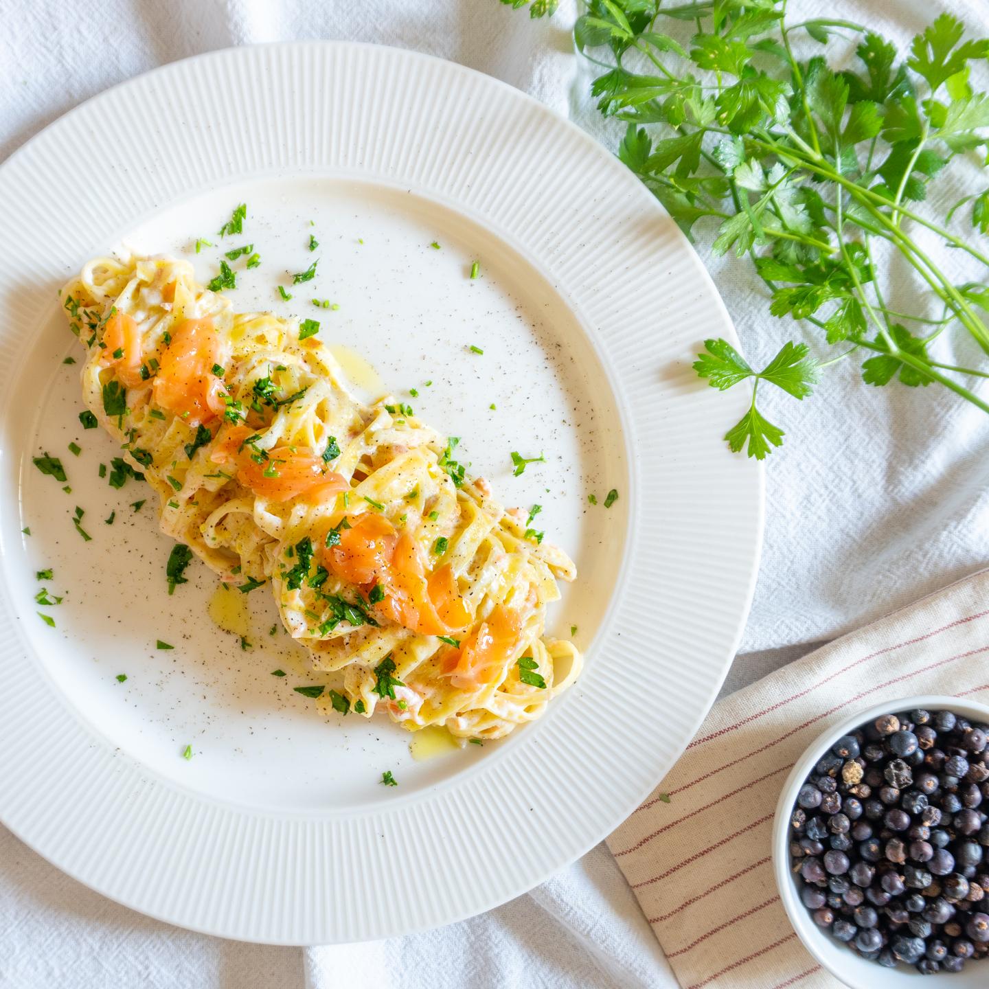 Tagliolini al salmone affumicato