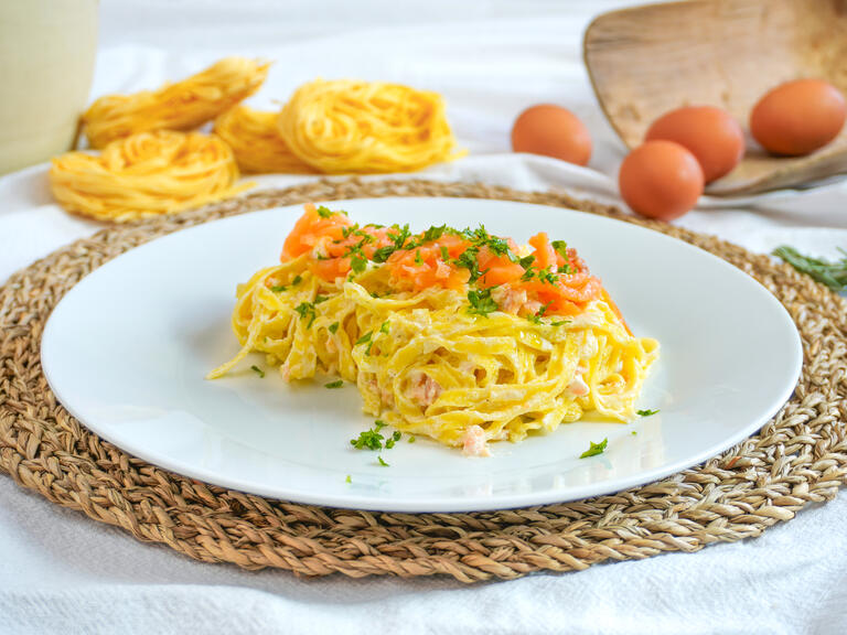Tagliolini al salmone affumicato