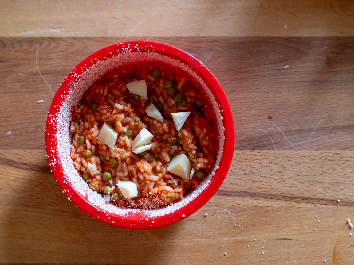 Timballo di riso con piselli - passo 8