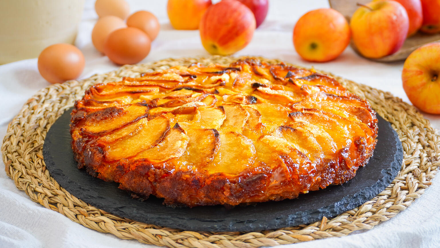 torta di mele con olio di oliva