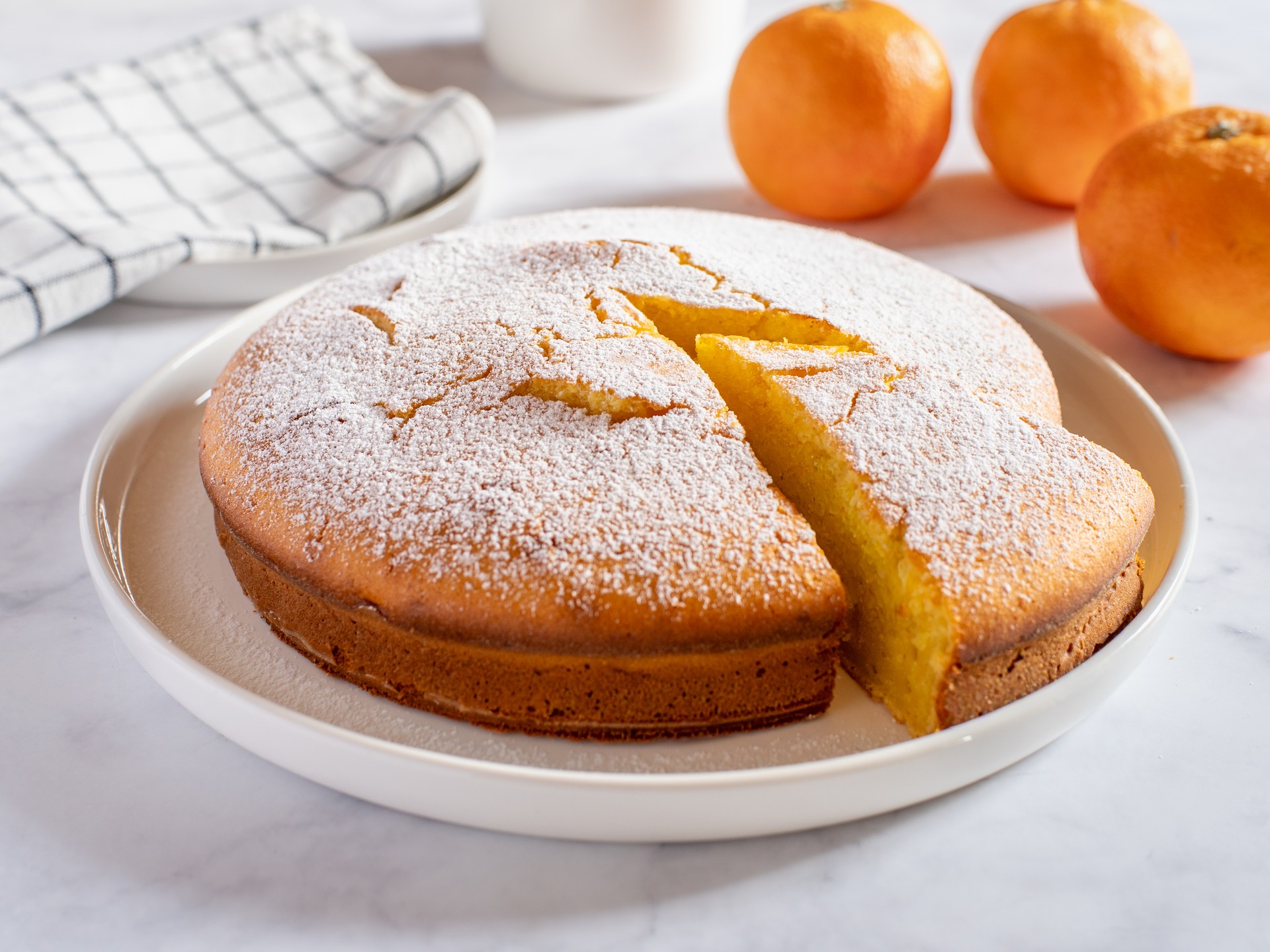 Torta ricotta e arance
