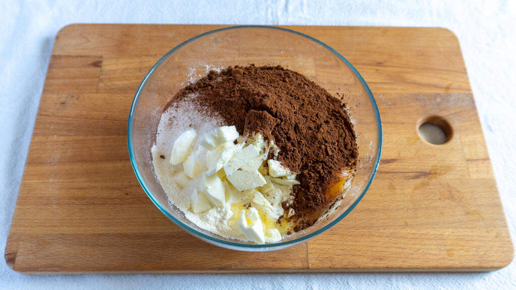 Torta ricotta e cioccolato - passo 1