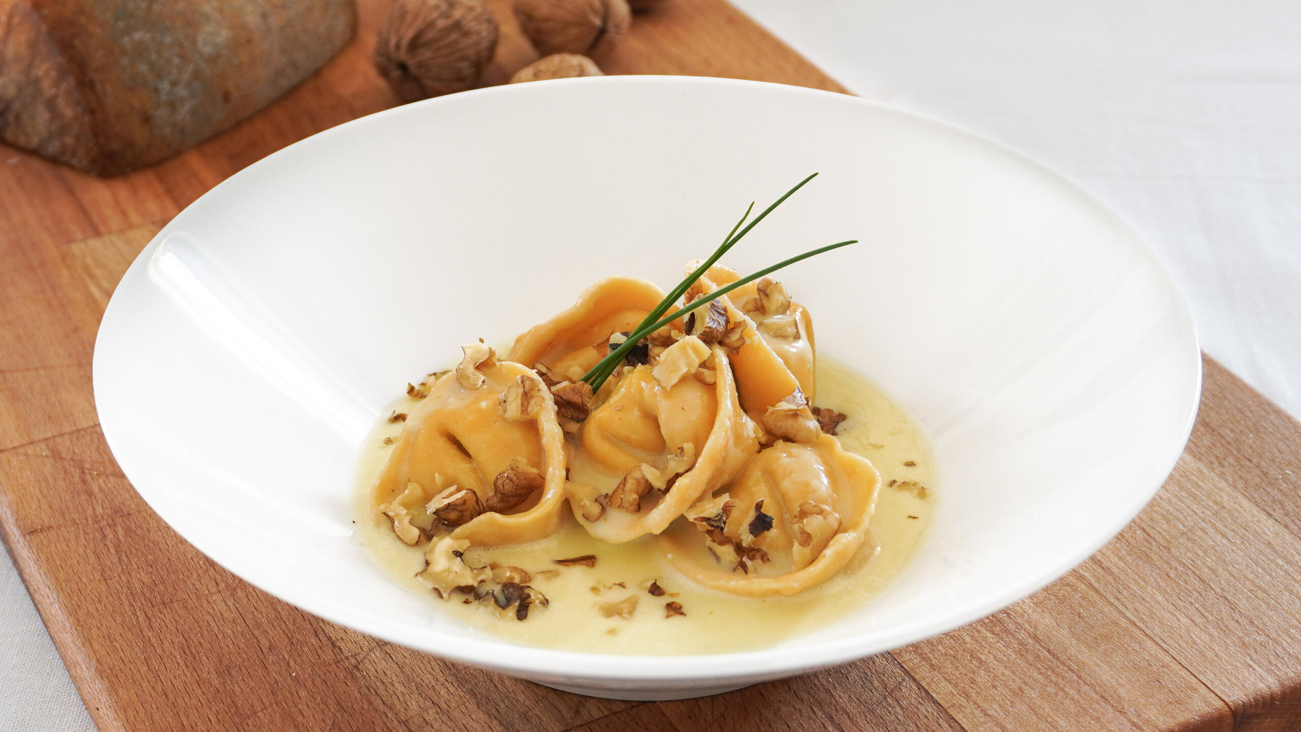 Tortelli con crema di pecorino