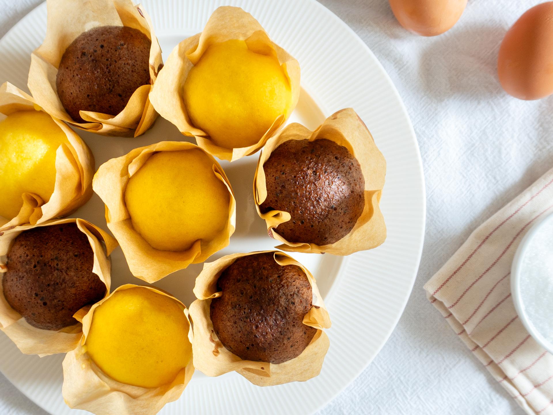 Ångade muffins