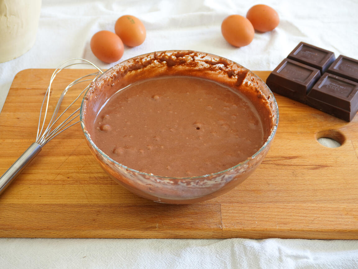 Chokladkaka med hål i mitten - steg 2