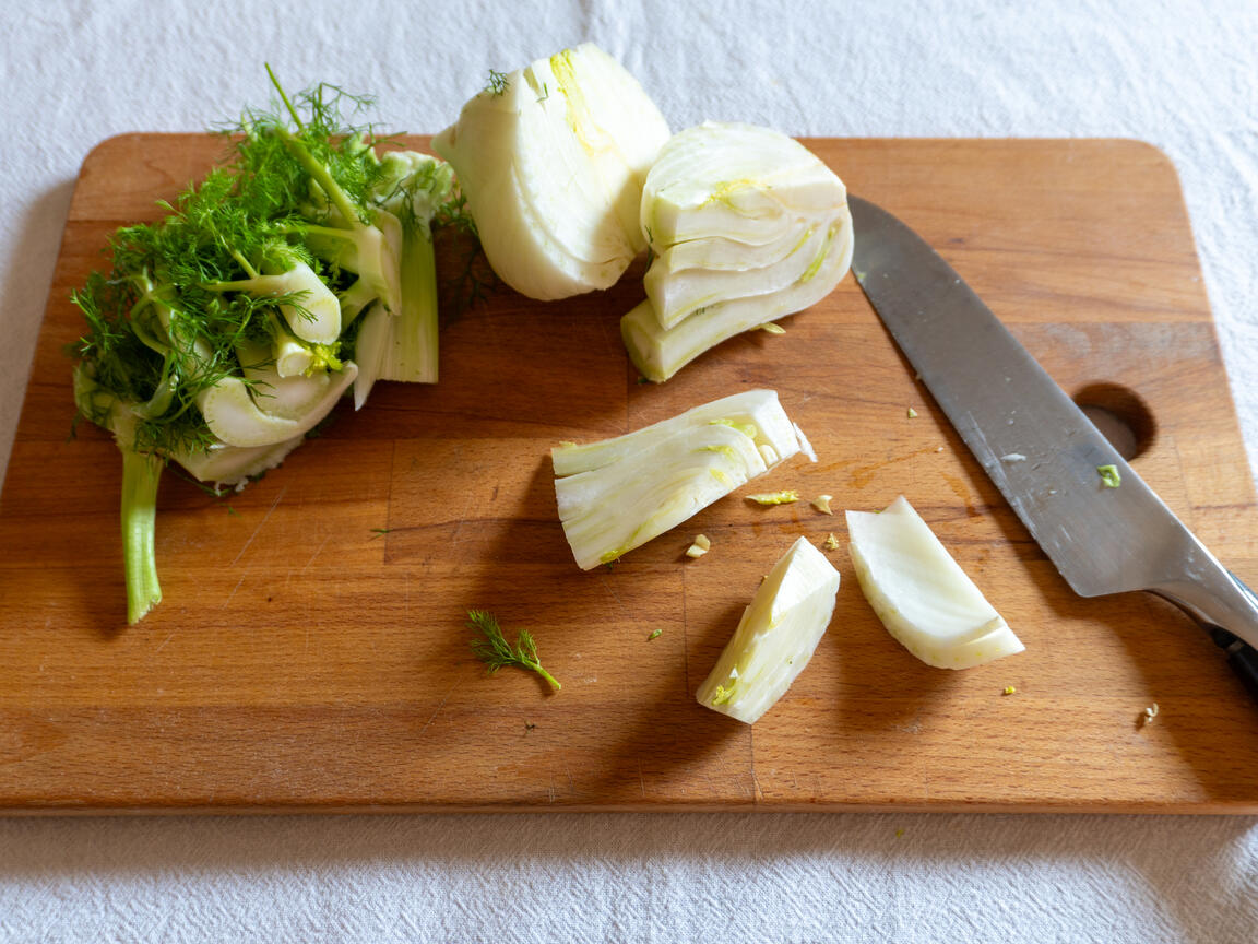 Fänkål- och apelsinsallad med vinaigrette - steg 2