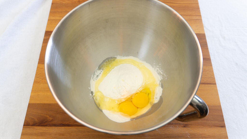 Fisktortelli med ruccolapesto - steg 1