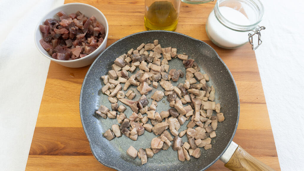 Fisktortelli med ruccolapesto - steg 3