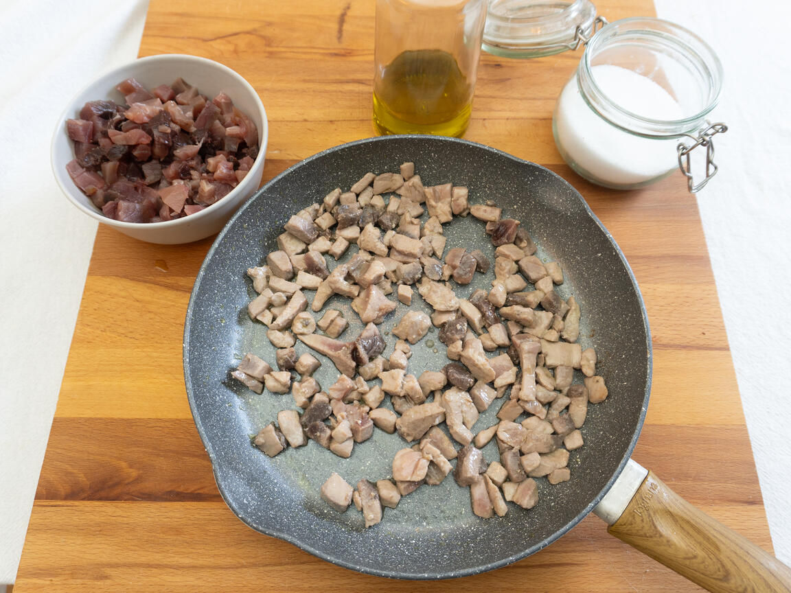 Fisktortelli med ruccolapesto - steg 3