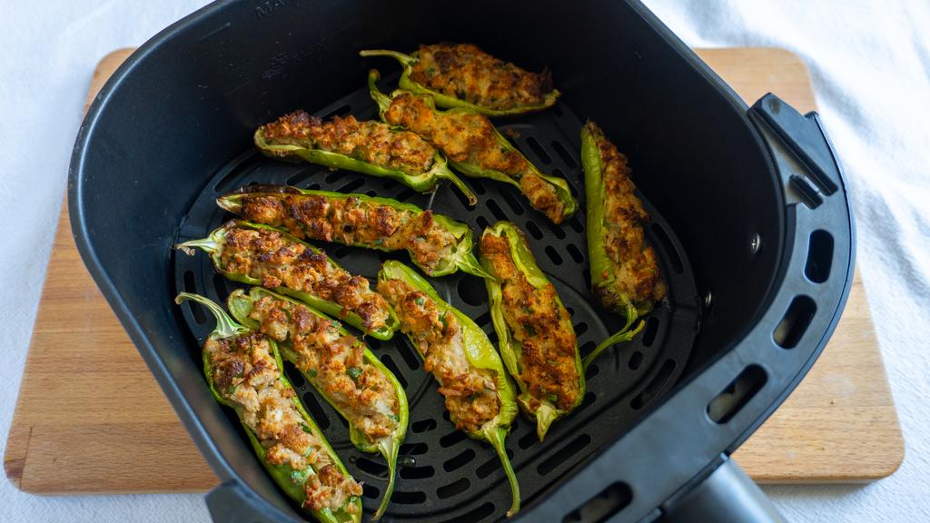 Fyllda friggitelli i airfryer - steg 6