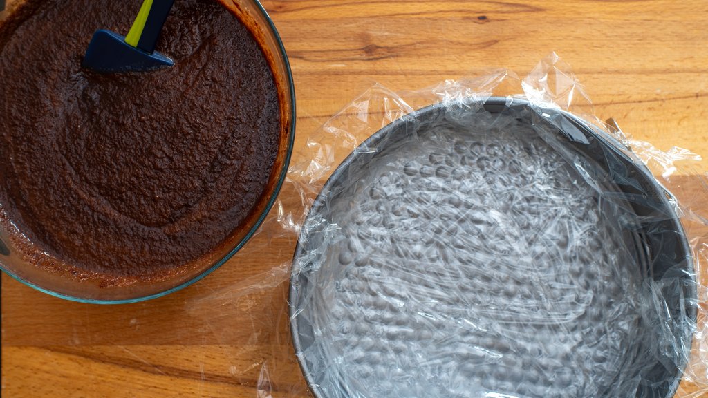 Krämig päron- och chokladtårta