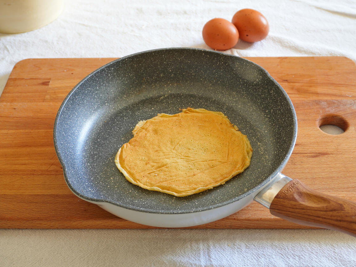 Pannkakor med honung och valnötter - steg 3