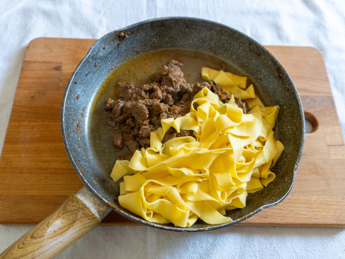 Pappardelle med anktragù - steg 3