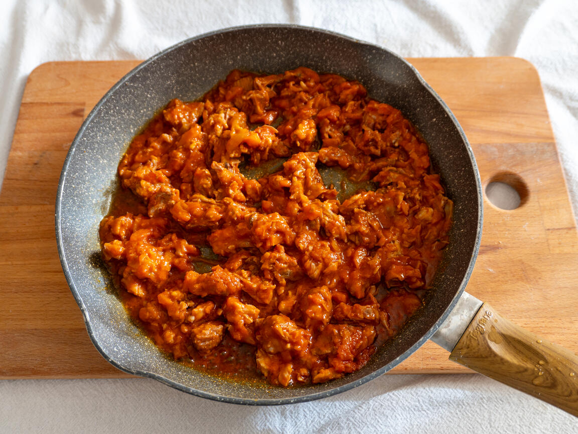 Pappardelle med revbensragù - steg 2