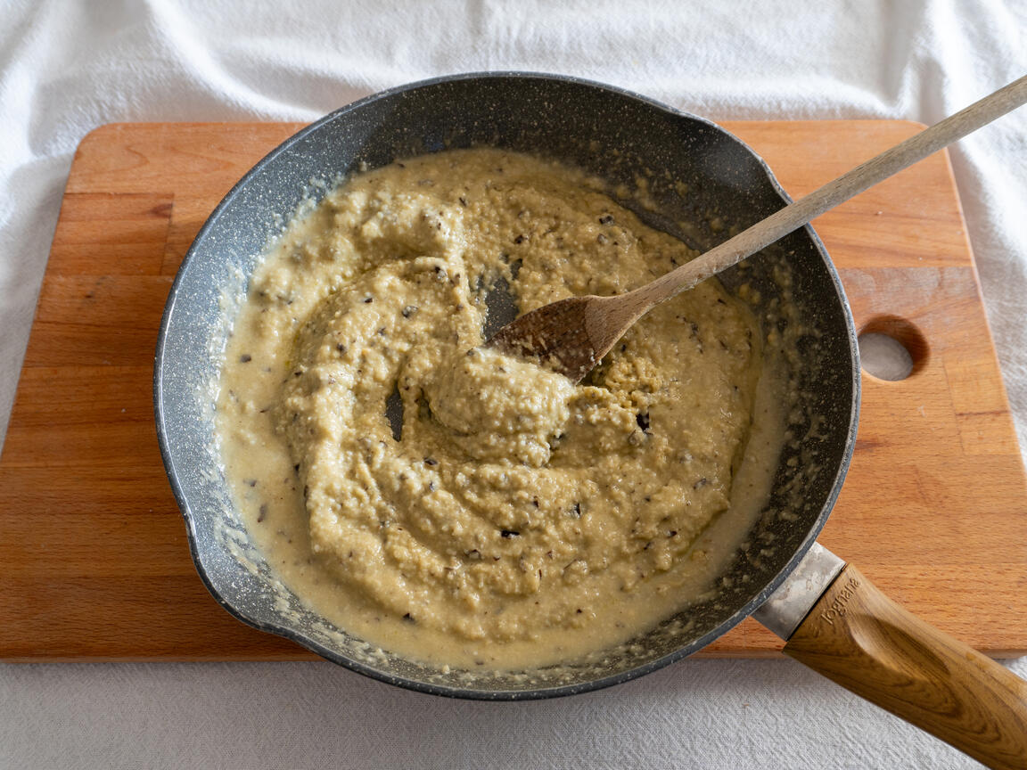 Pasta med auberginepesto - steg 3