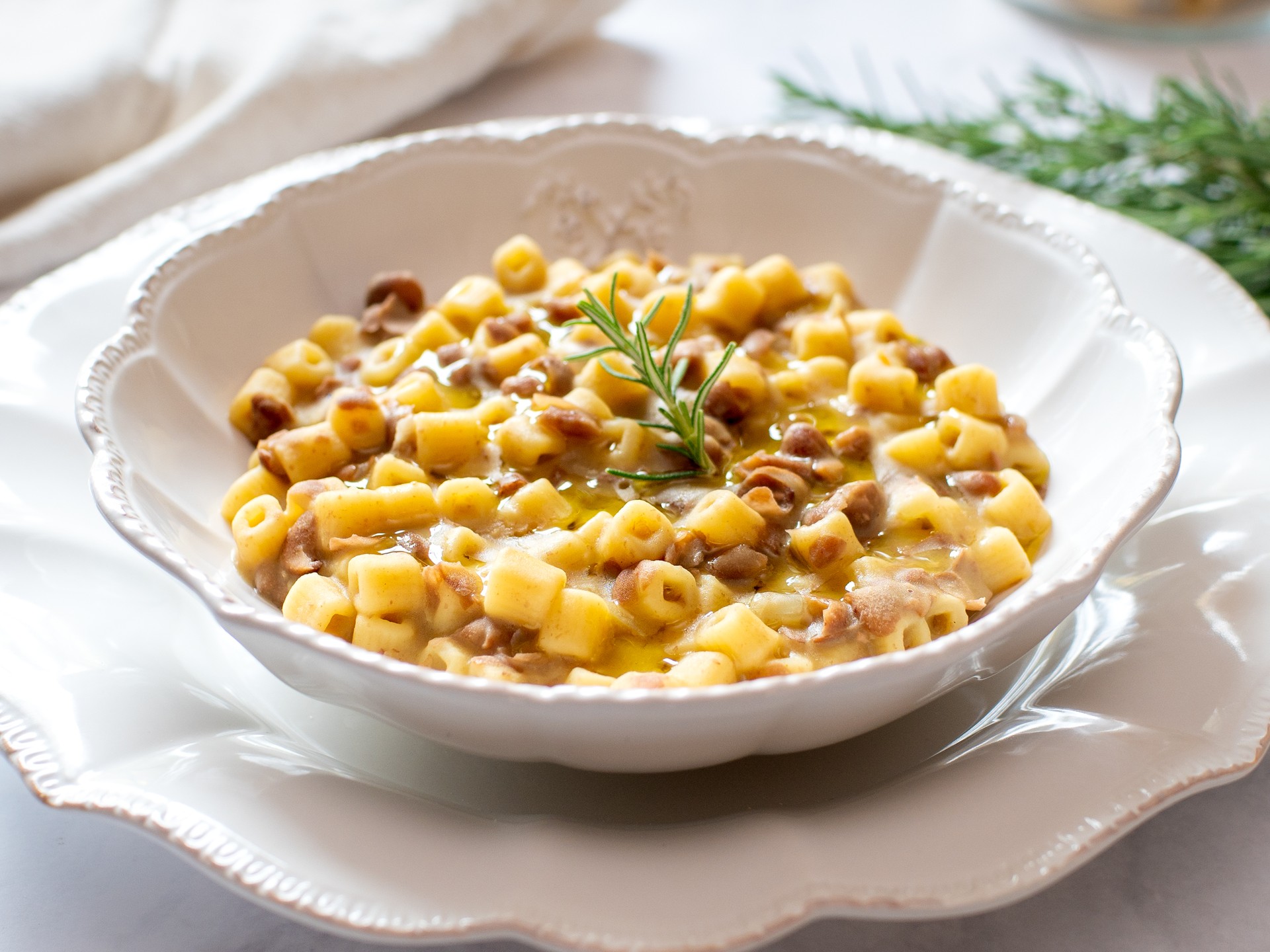 Pasta med bönor