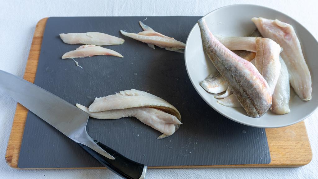 Pasta med havsrödingsås - steg 1