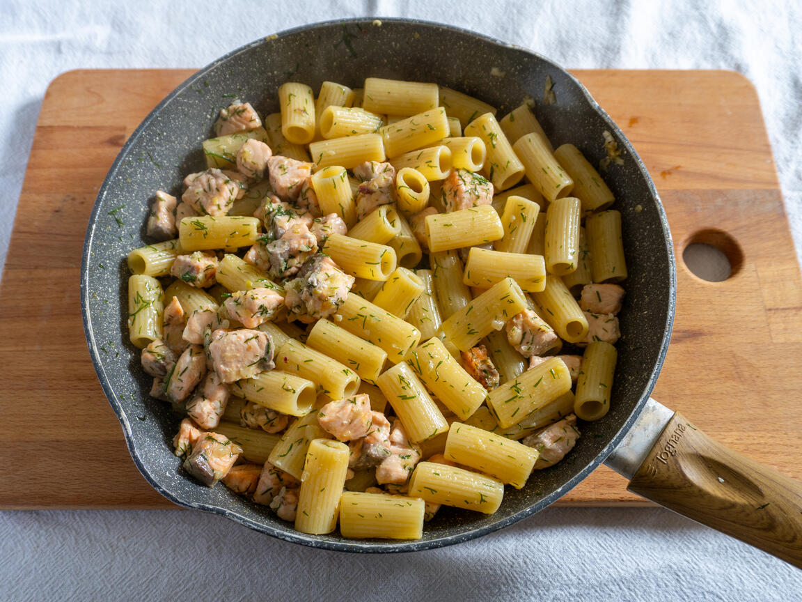 Pasta med lax och dill - steg 5