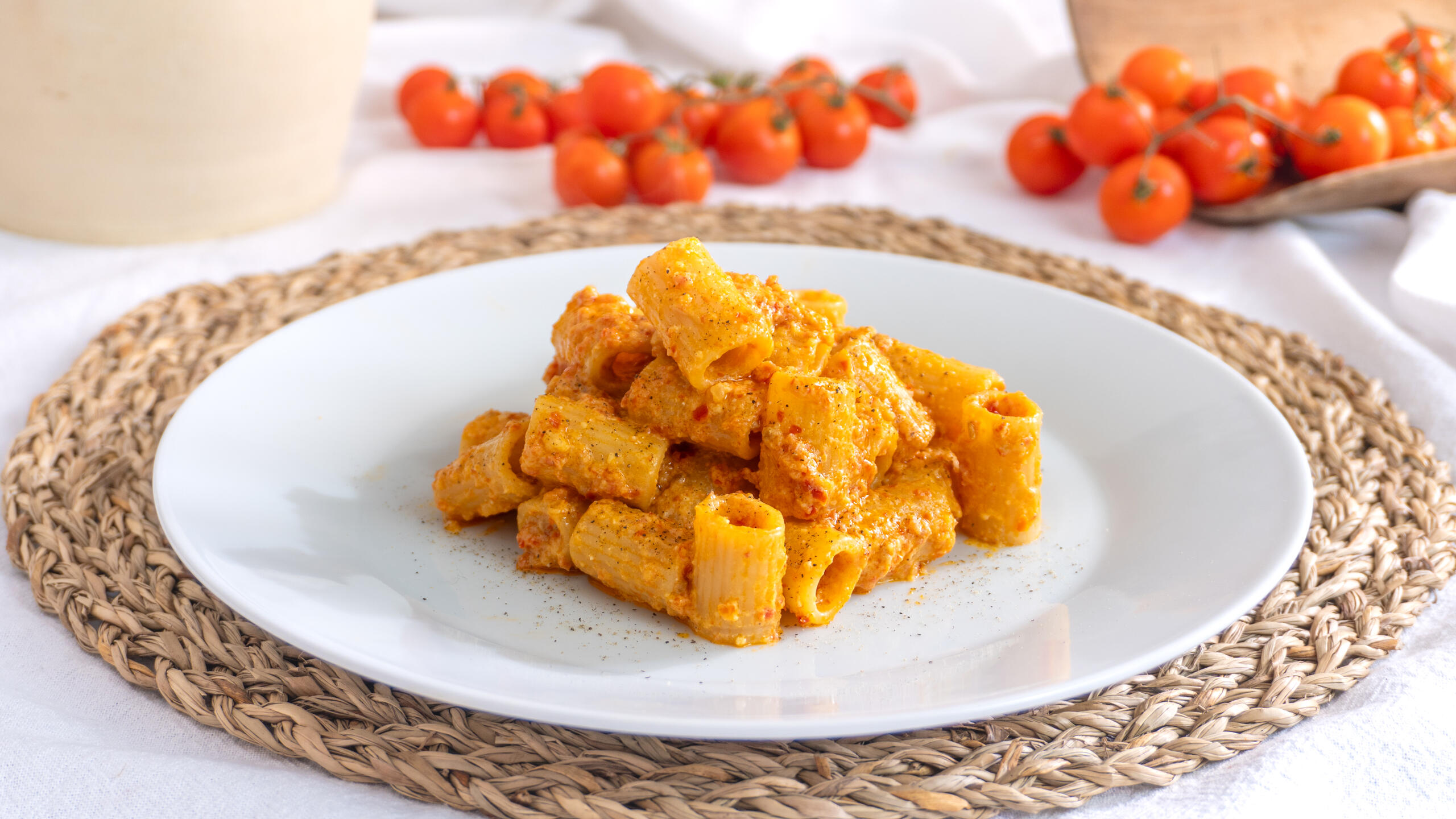 Pasta med soltorkad tomatpesto