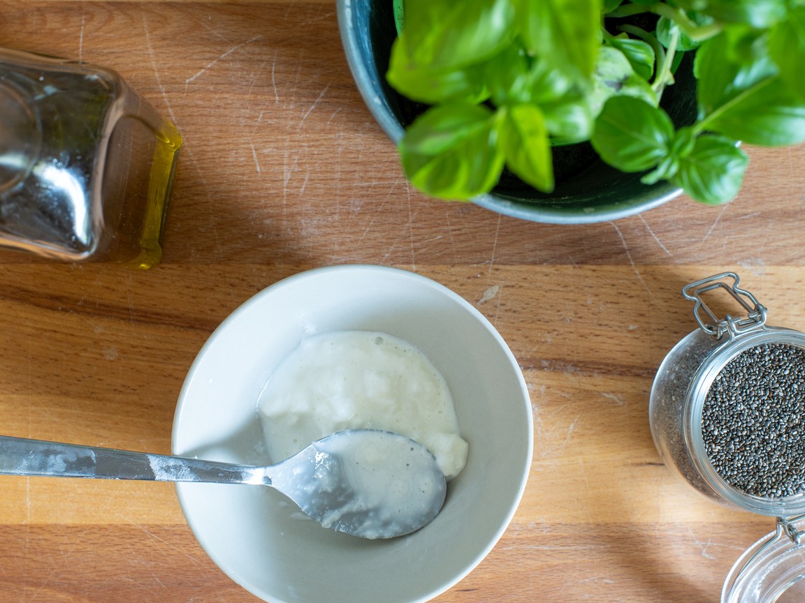 Pasta med tomat, burrata och basilika - steg 4