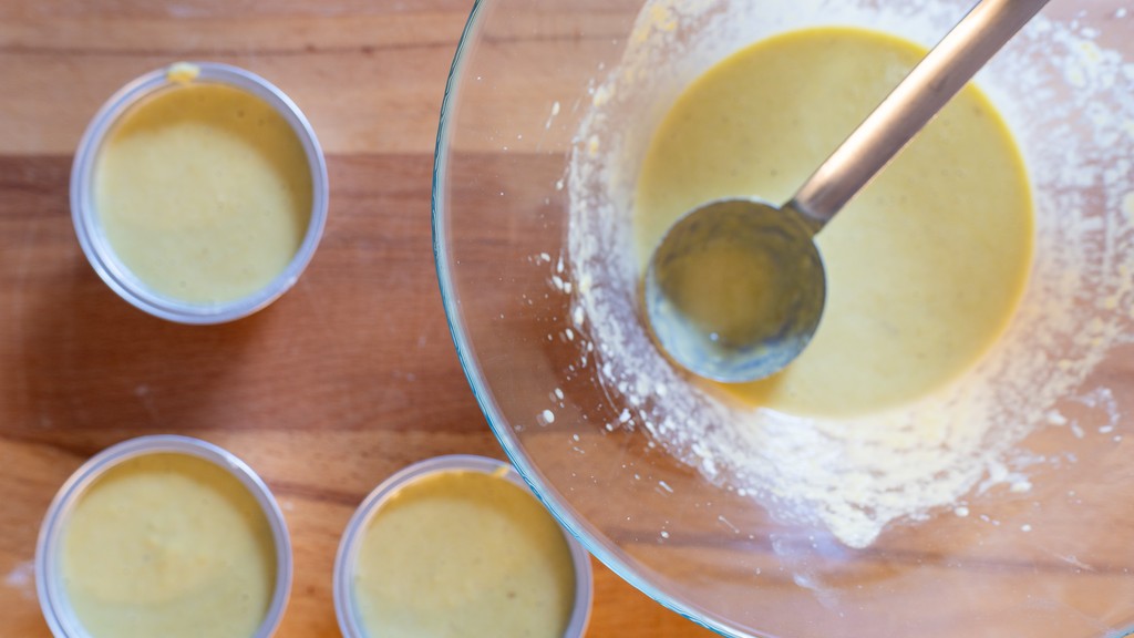 Purjolöksflan med parmesan­fondue - steg 6