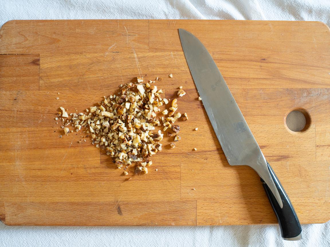 Risotto med getost och valnötter - steg 1