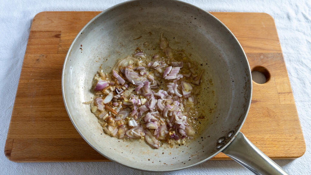 Risotto med guanciale och zucchini - steg 3